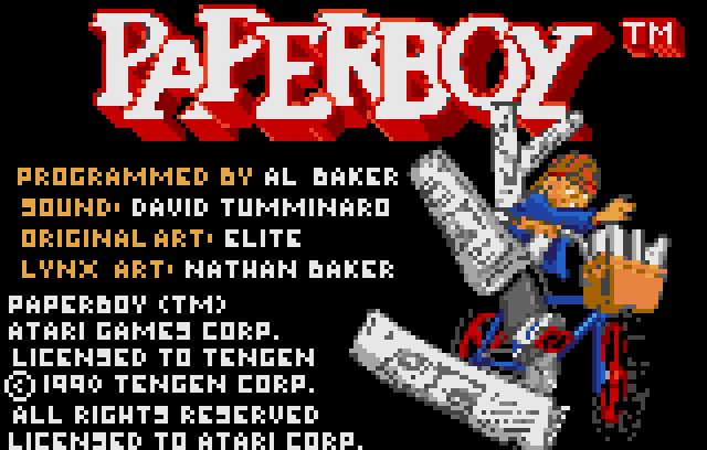 Paperboy - Screenshot
