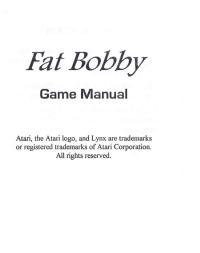 Fat Bobby - Manual