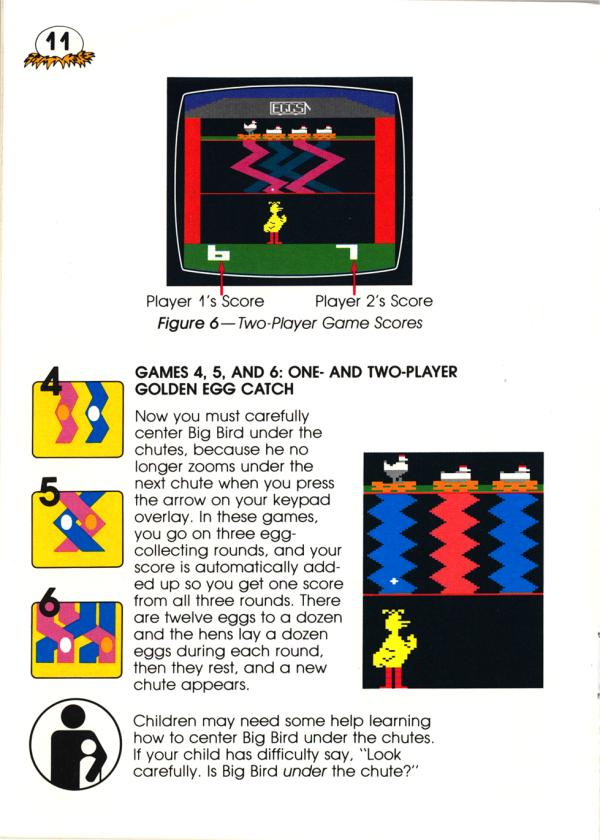 Big Bird´s Egg Catch, Atari Jogos online