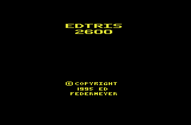 Edtris 2600 - Screenshot