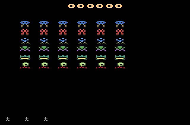 Rainbow Invaders - Screenshot