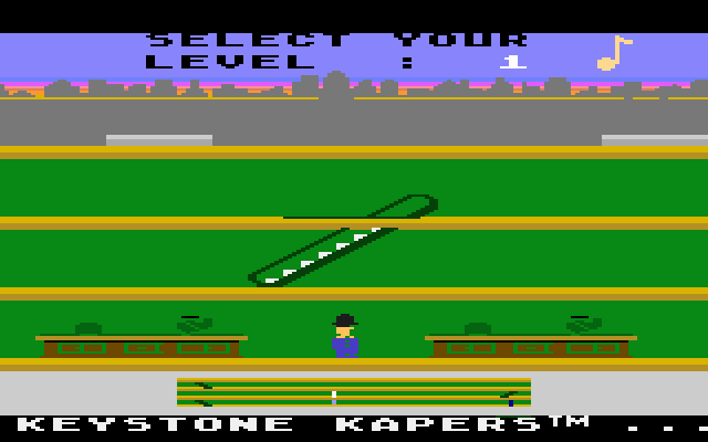 First Three Levels) Keystone Kapers, Atari 5200, Activision, 1983