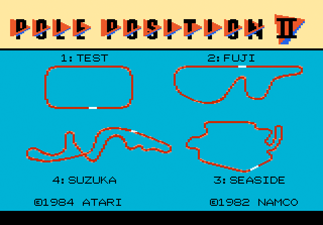 Pole Position II - Screenshot