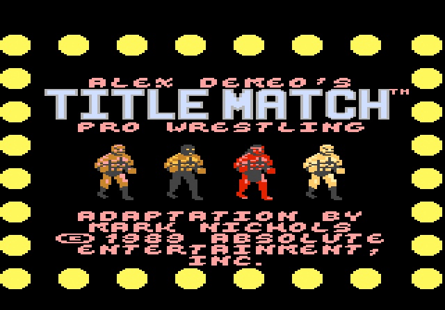 Title Match Pro Wrestling - Screenshot