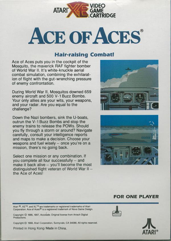 Ace of Aces - Box Back