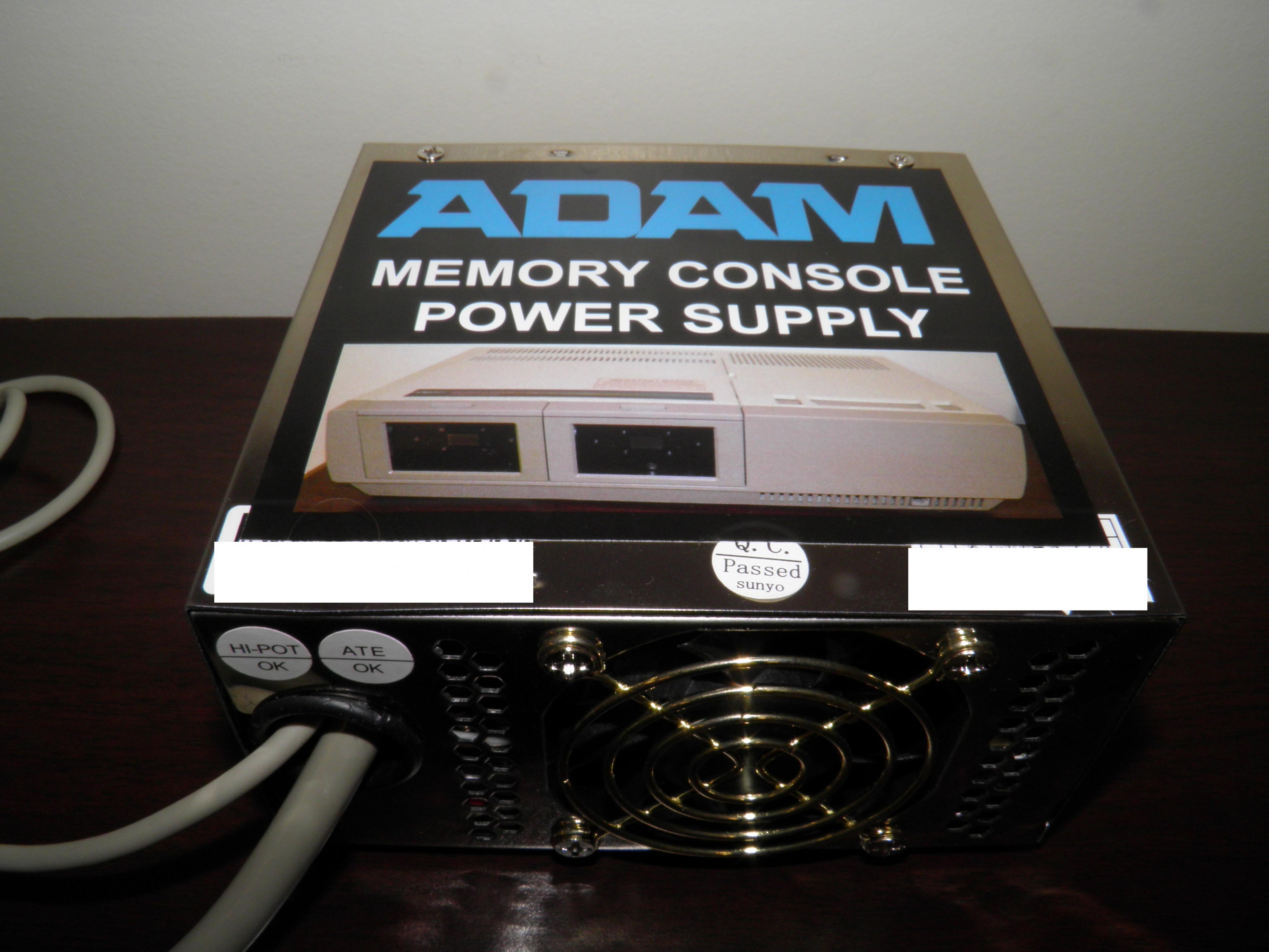 United States 5ft Apollo 400 Watt Power Supply for The Coleco ADAM Computer Memory Console Included in Retail Box