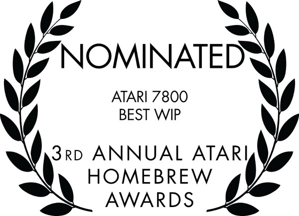 3rd Annual Atari Homebrew Awards (2020)-Nominated Laurels-Atari 7800 Best WIP.jpg