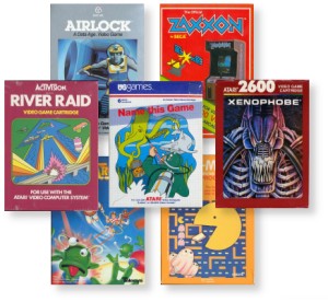 atari 2600 game boxes