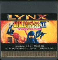 Ninja Gaiden III: Ancient Ship of Doom - Cartridge