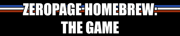 ZeroPage Homebrew: The Game