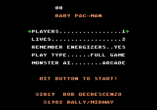 Baby Pac-Man Screenshot