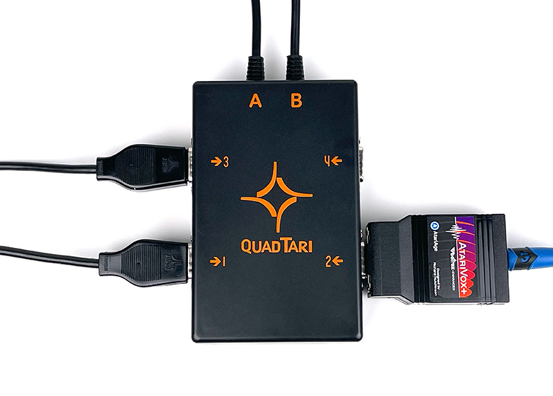 QuadTari with Two Controllers and AtariVox